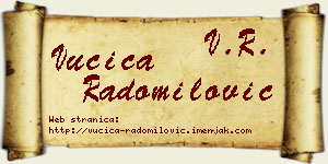 Vučica Radomilović vizit kartica